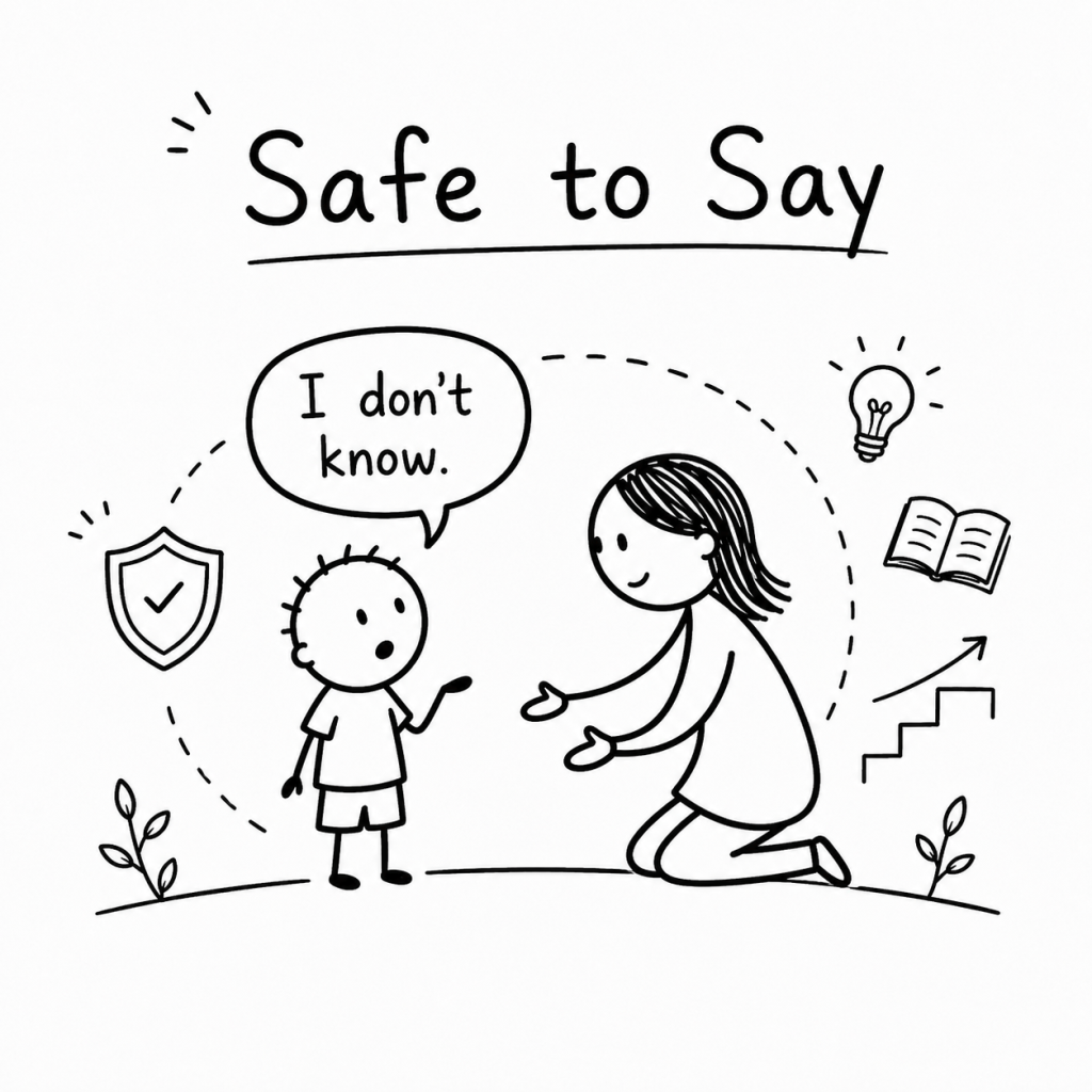 Children Learn More When ‘I Don’t Know’ Is Safe to Say
