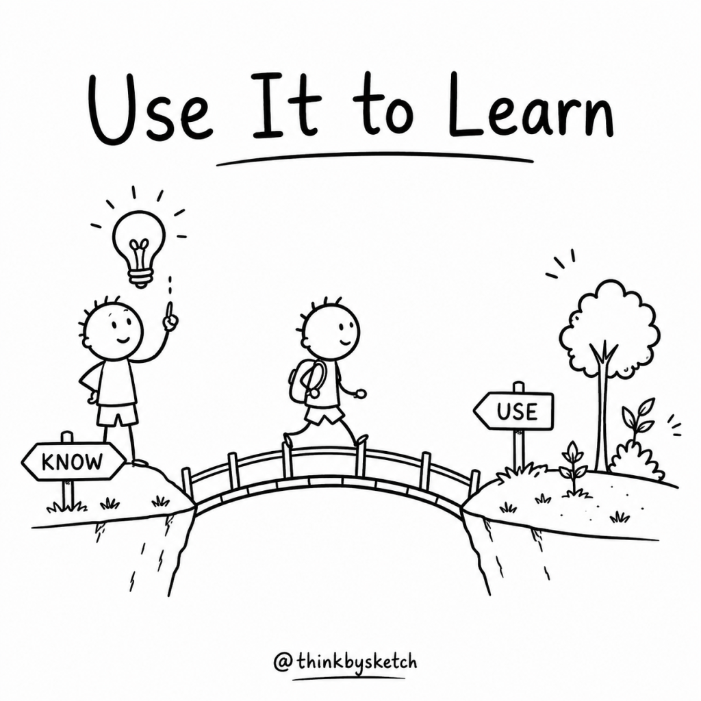 A Child Has Not Finished Learning Until They Can Use the Idea